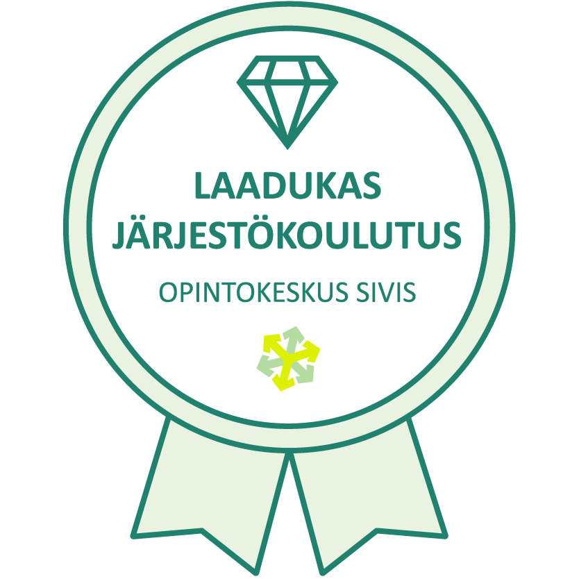 Opintokeskus Siviksen myöntämä Laadukas järjestökoulutus -merkki.