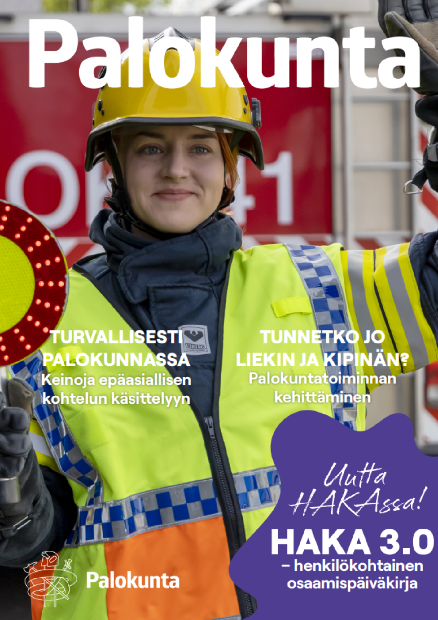 Palokuntatoiminnan esitteen kansi