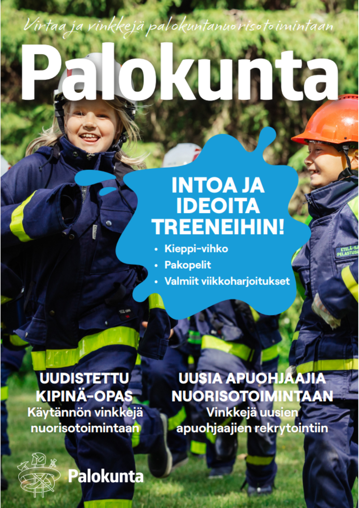 Palokuntanuorisotoiminnan esitteen kansi