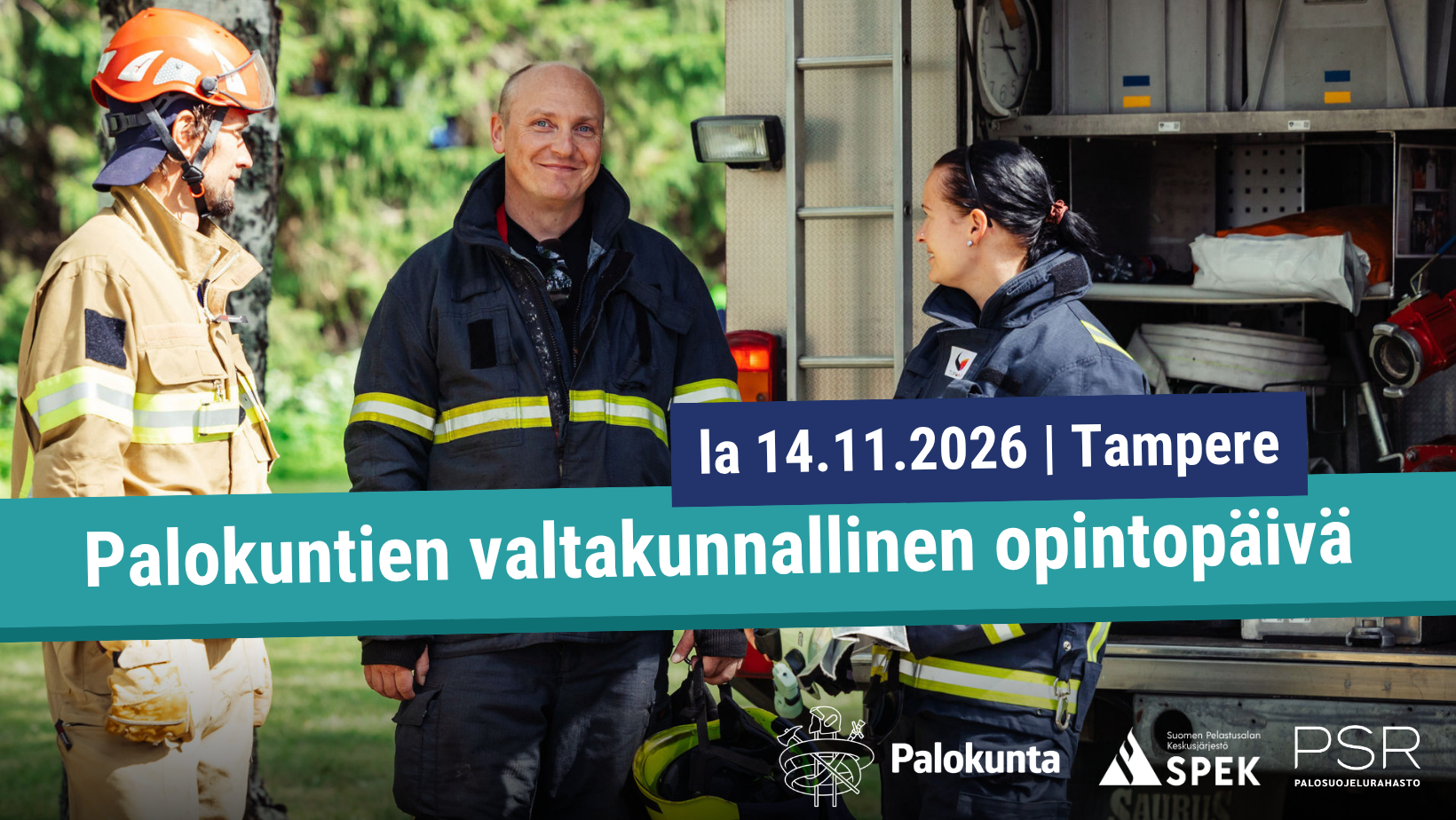 Palokuntien valtakunnallinen opintopäivä 14.11.2026 Tampere
